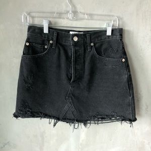 AGOLDE Quinn High Rise Denim Skirt